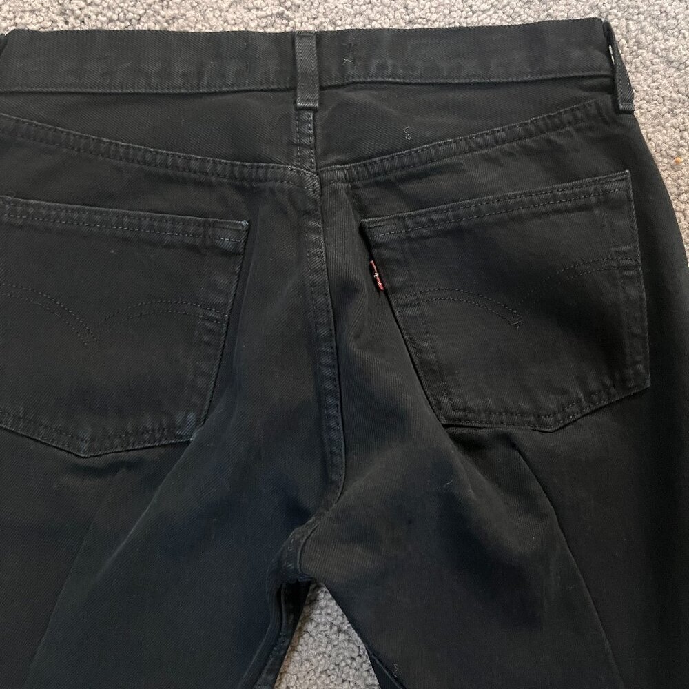 REFORMATION X LEVI'S REPURPOSED UPCYCLED REDESIGNED BLACK JEANS  FITTED  EUC  27 - Picture 6 of 15